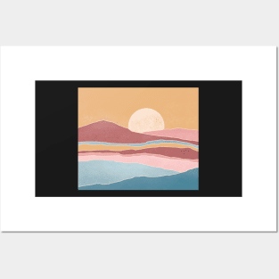 Terra mountain landscape poster Posters and Art